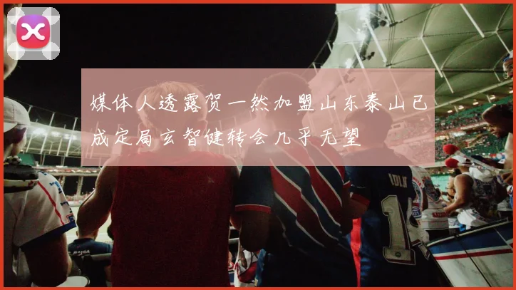 媒体人透露贺一然加盟山东泰山已成定局玄智健转会几乎无望